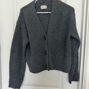 Universal Thread Gray Button-Up Sweater